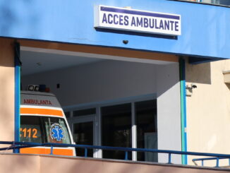 Ambulanță la Spitalul Județean de Urgență Călărași. FOTO Adrian Boioglu