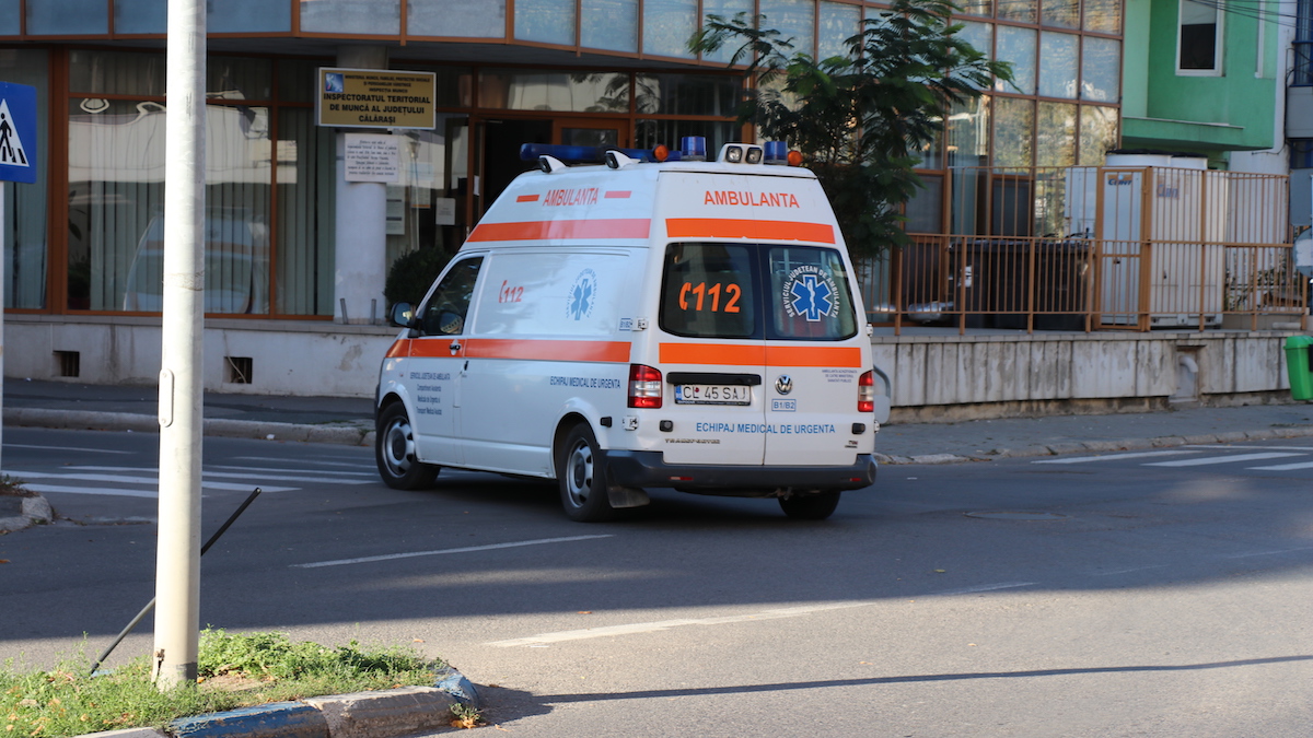 Ambulanțe în Călărași. FOTO Adrian Boioglu