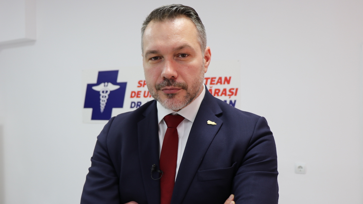 Bogdan Cristian Mihai, managerul Spitalului Județean Călărași. FOTO Adrian Boioglu