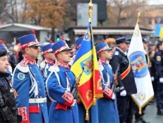 Ceremonie militară dedicată Zilei Naționale a României