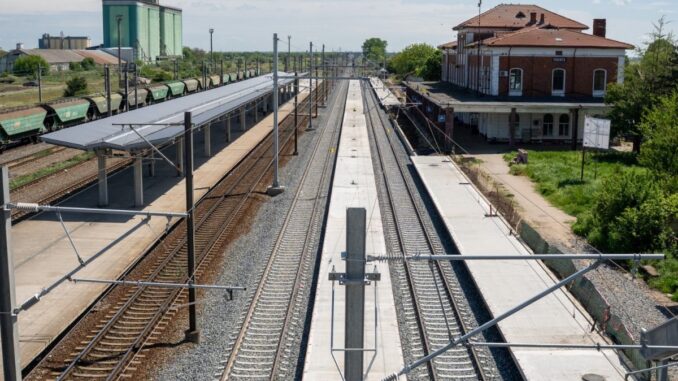 Lucrări de infrastructură la Gara Ciulnița. FOTO CFR