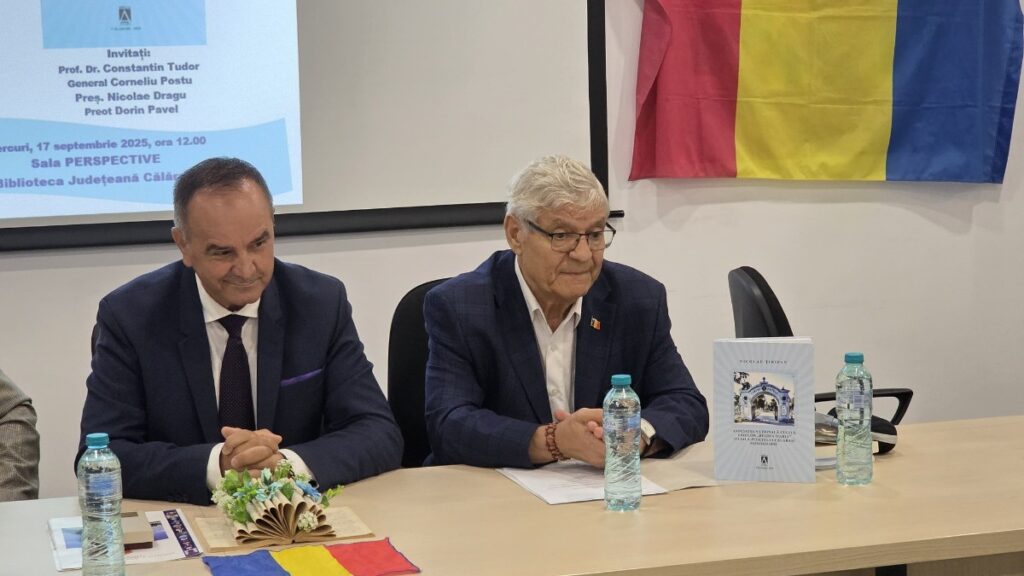 Lansare de carte la Biblioteca Județeană „Alexandru Odobescu”. FOTO Facebook CJ Călărași