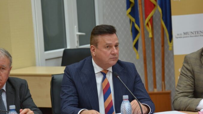 Președintele Consiliului Județean Călărași, Vasile Iliuță, la masa discuțiilor pentru noi strategii regionale în zona Sud - Muntenia. FOTO Facebook Vasile Iliuță