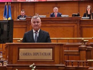Deputatul Ion Samoilă la tribuna Camerei Deputaților