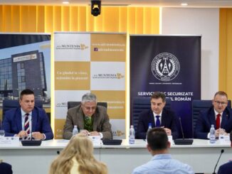 Conferința de lansare a proiectului strategic „Centrul de Date Regional Sud-Muntenia”. FOTO Facebook Vasile Iliuță/Marius Dulce