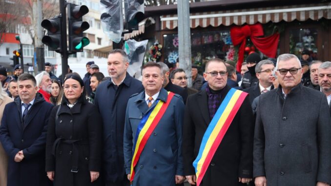 Ceremonie de comemorare a eroilor Revoluției din Decembrie 1989. FOTO Consiliul Județean Călărași