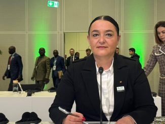 Organizația județeană PSD, reprezentată la nivel internațional prin vocea Violetei Mușat. FOTO Facebook/Violeta Mușat